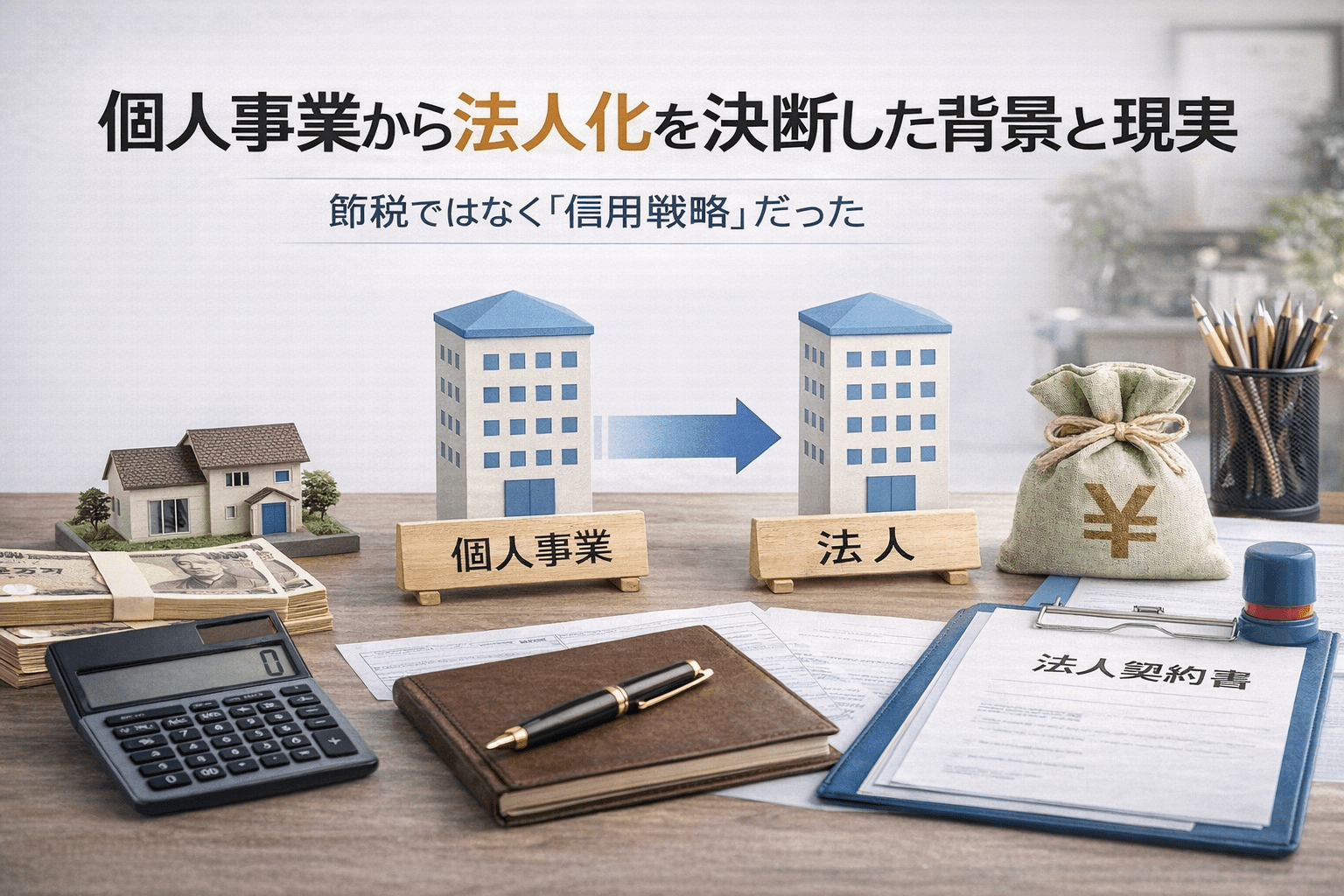 個人事業から法人化を決断した背景と現実