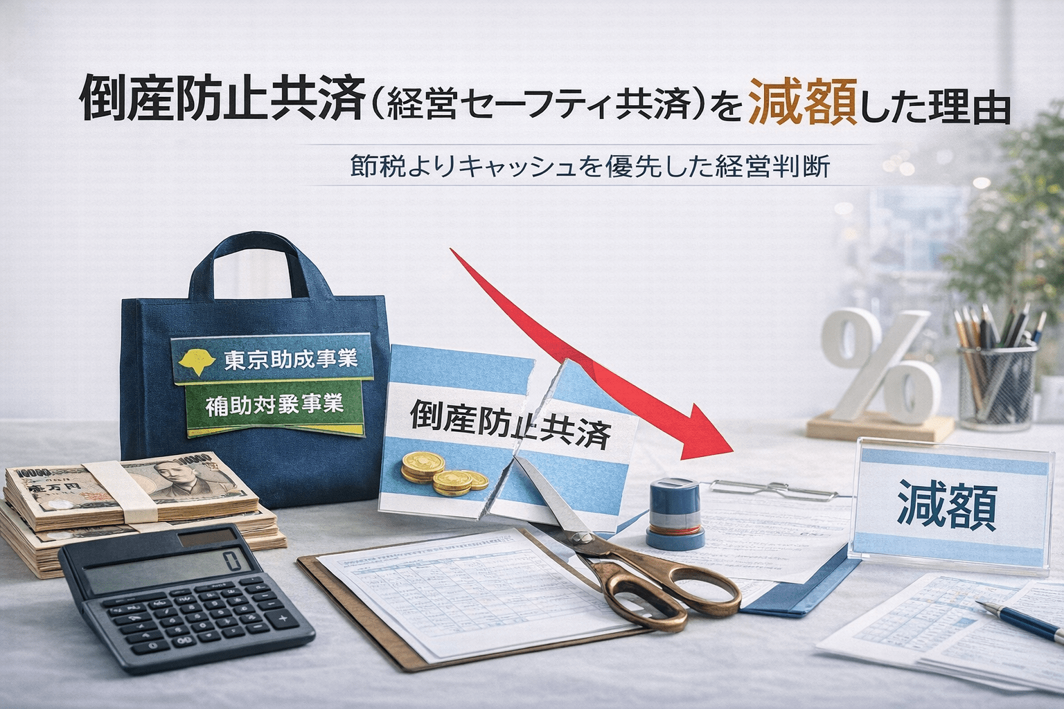 倒産防止共済(経営セーフティ共済)を減額した理由