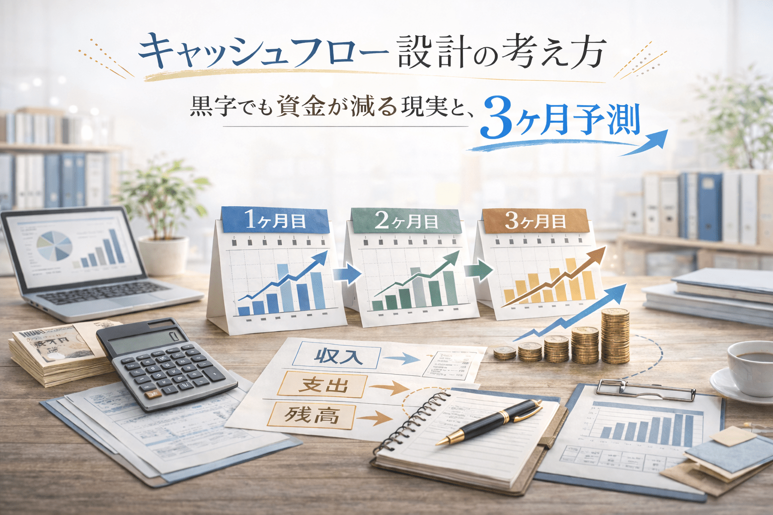 キャッシュフロー設計の考え方　黒字でも資金が減る現実と、3ヶ月予測