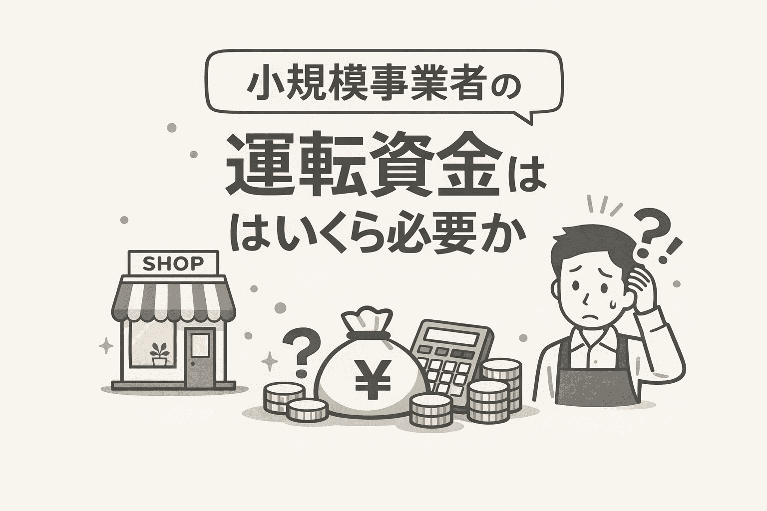 小規模事業者の運転資金はいくら必要か？